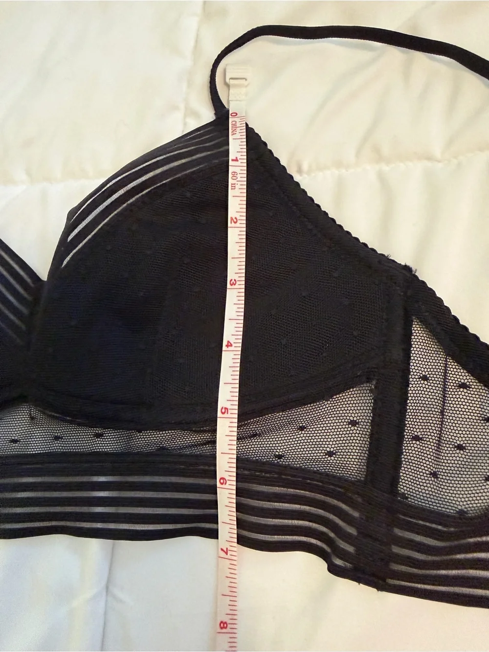 NWOT Women’s Sheer Mesh Wireless  Bralette - Black & Nude Set XS/S